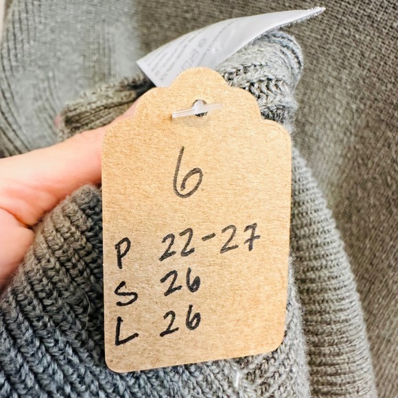 Lululemon Merino Wool-Blend Ribbed Crewneck Sweater Heathered Nomad Green Size 6 - Picture 7 of 12